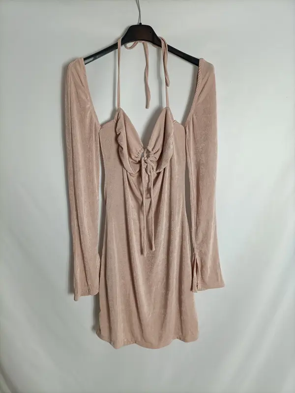 SHEIN. Vestido rosa elástico T.s