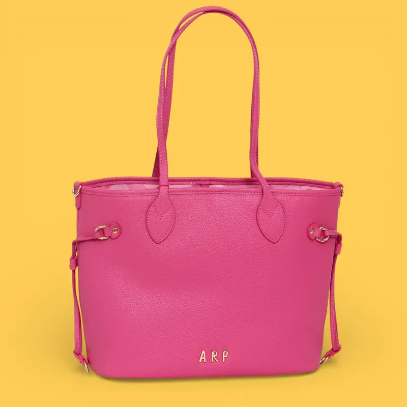 SHOPPER REVERSIBLE FLORES ROSA