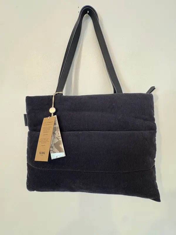 SLANG BARCELONA. Bolso micro pana shopper