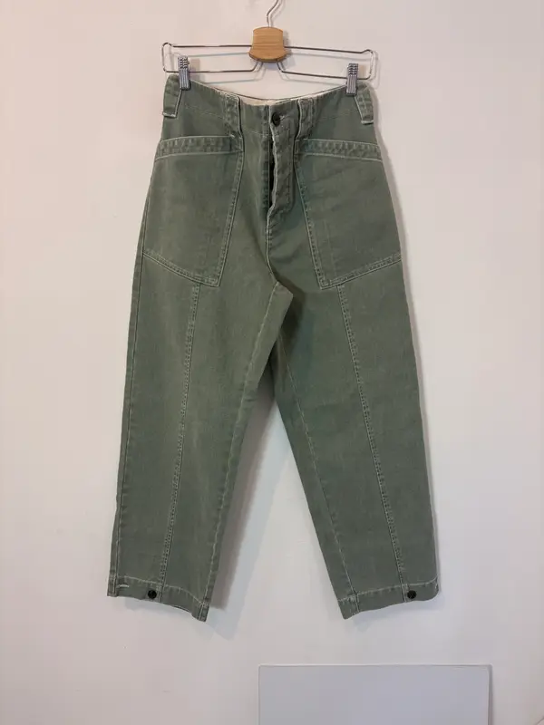SOEUR. Denim verde agua abotonado