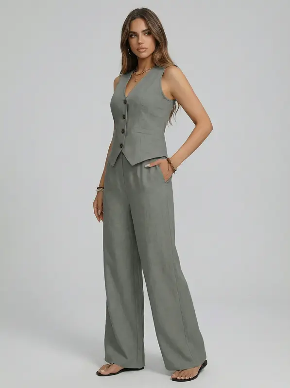 Sofía | Conjunto Chaleco y Pantalón