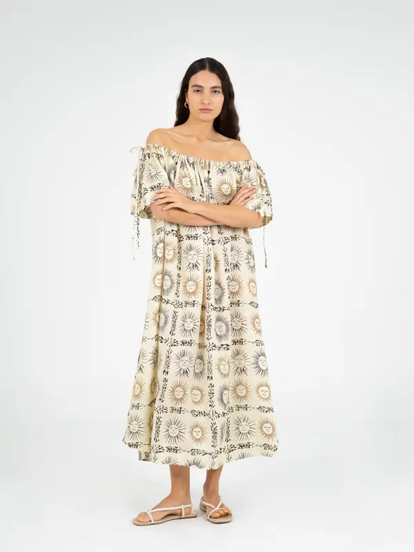 Soleil Sun-Printed Maxi Dress