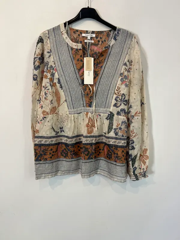 SOUTHERN COTTON. Blusa fluida estampada. T M
