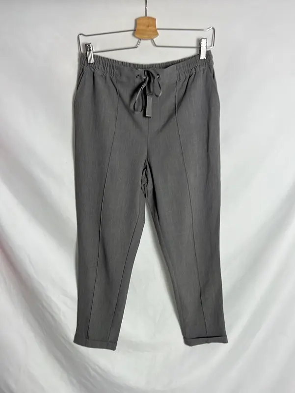 SPRINGFIELD. Pantalón gris fluido. T M