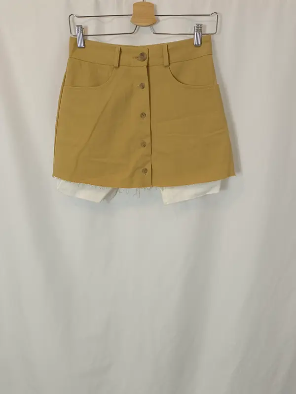 STOREST. Falda beige botones T.s/m