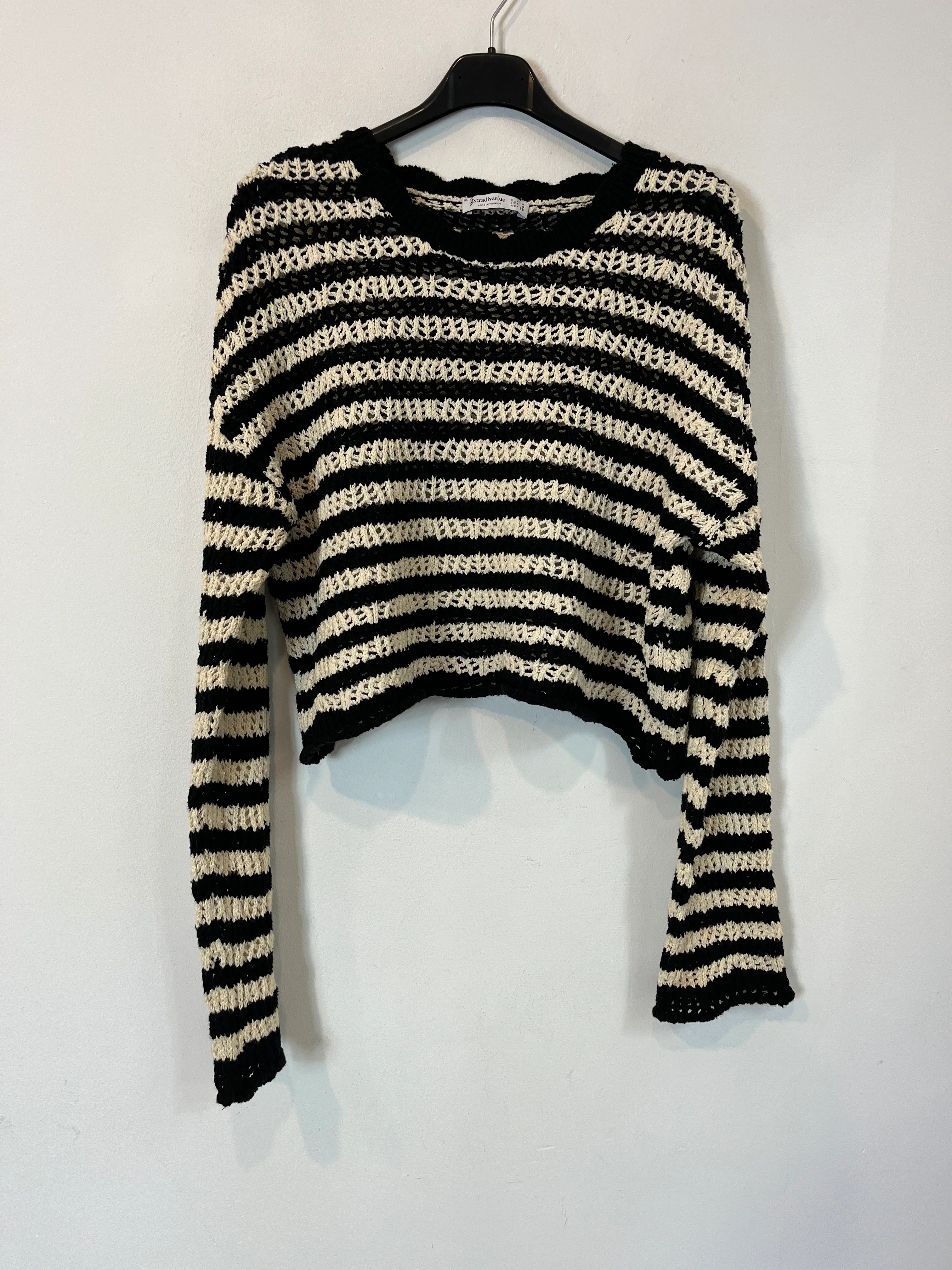 STRADIVARIUS. Jersey punto rayas. T S