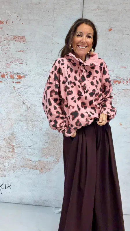 Sudadera “Leopard pink”