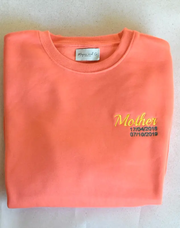 SUDADERA MOTHER - PERSONALIZADA - CORAL