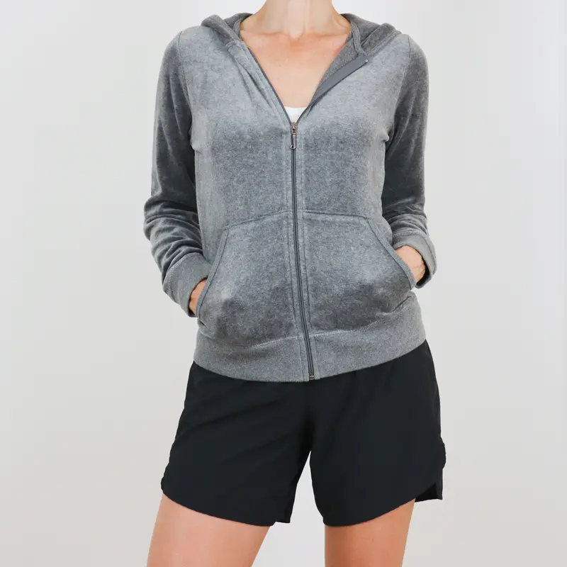 Sudadera tacto suave gris