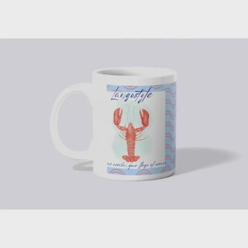 Taza pinzas arriba que llego el verano