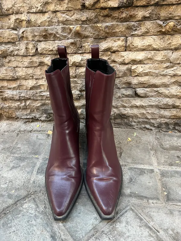 TINTORETTO. Botines chelsea burdeos