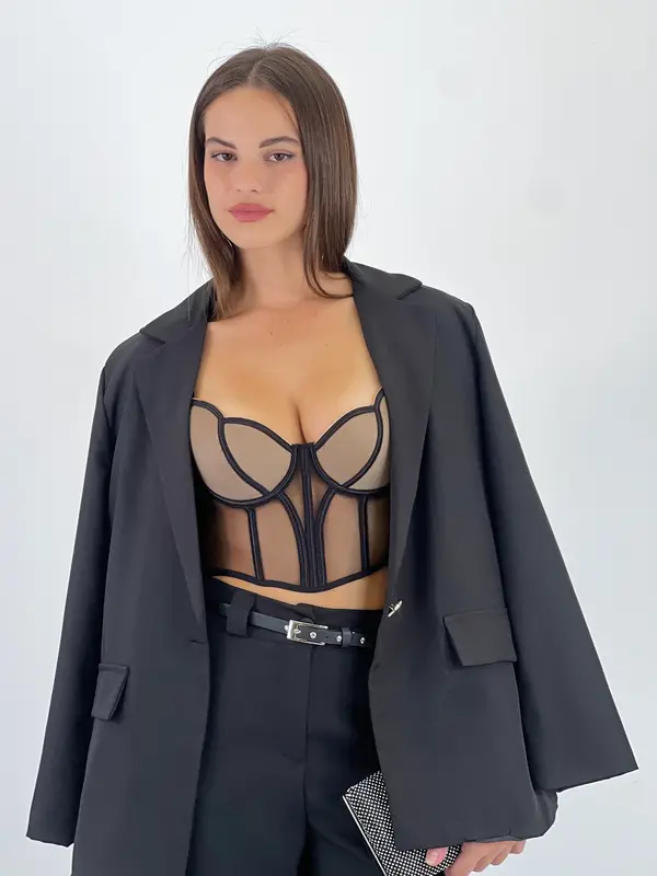 Top corsé