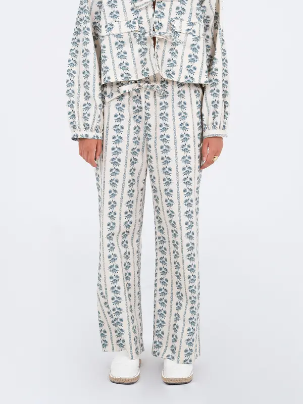 Tribeca Flower Print Pants