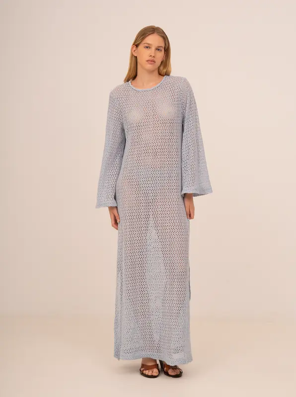 Tropic Blue Maxi Beach Dress