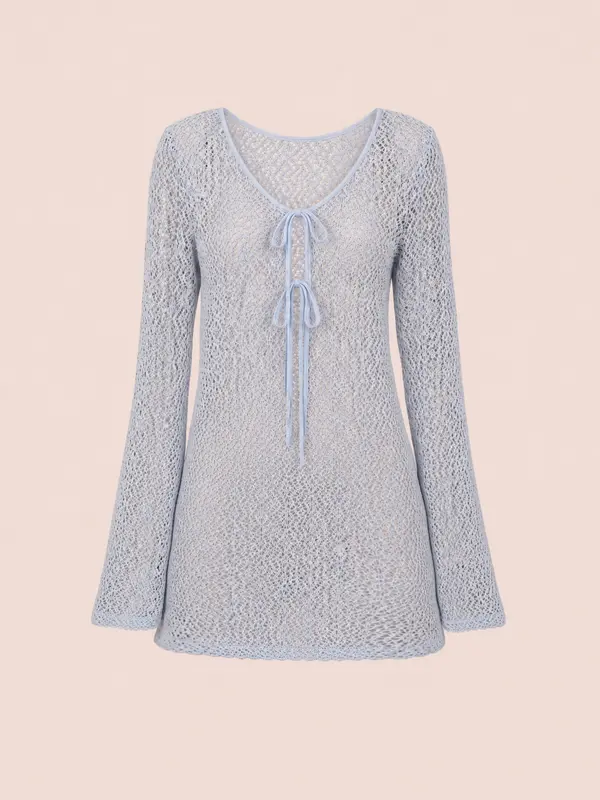Tropic Blue Mini Beach Dress