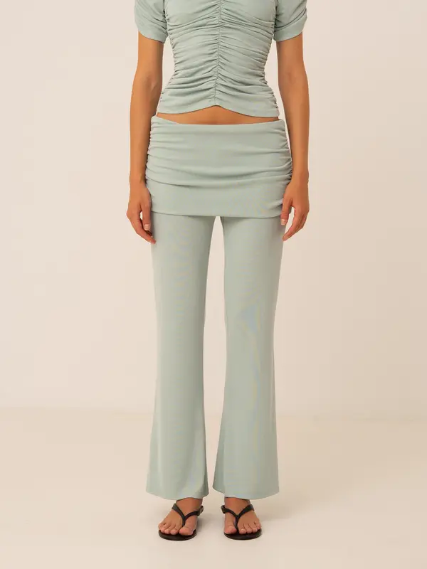 Turquoise Persephone Jersey Pants