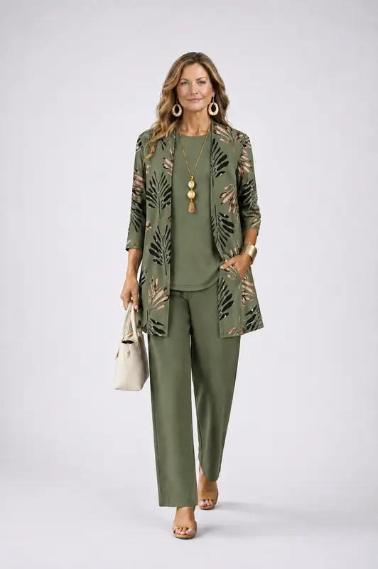 Valentina - Three-Piece Jumpsuit Set Classic Elegance