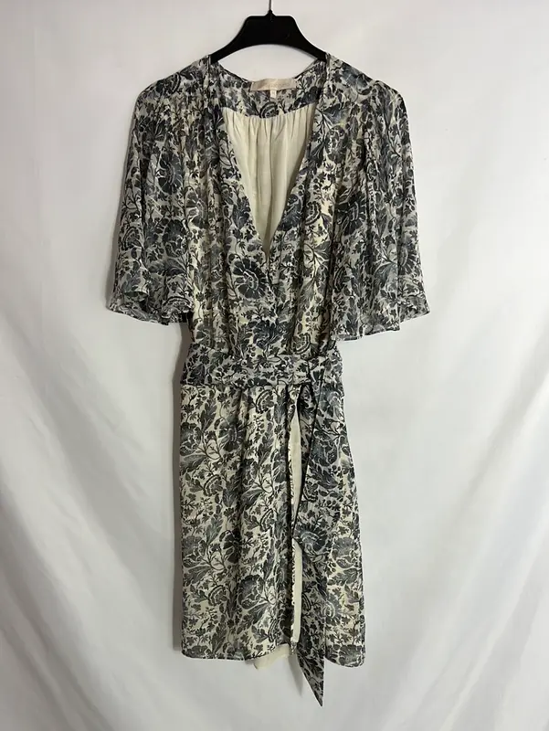 VANESSA BRUNO. Vestido gasa estampado.