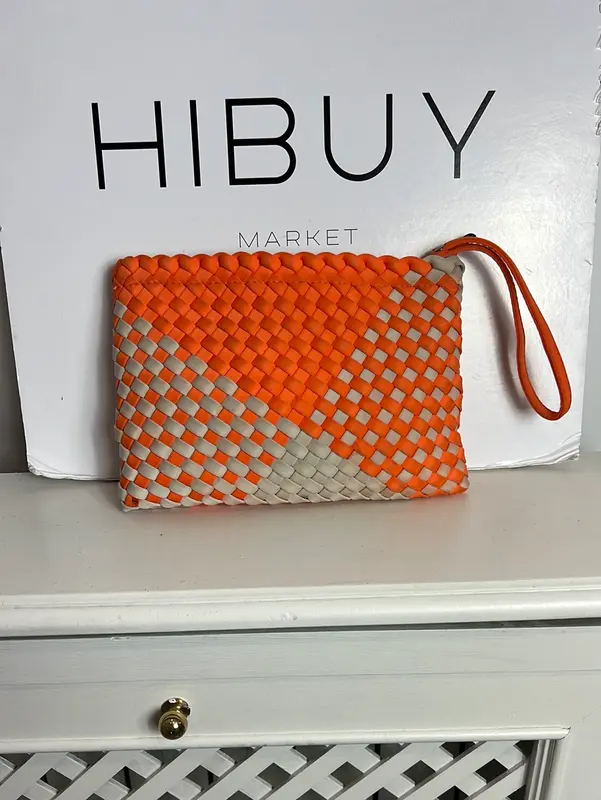 VANYLU. Bolso de mano tela trenzado( Tara)