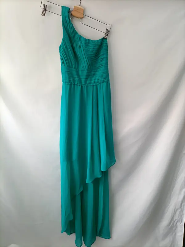 VENENO EN LA PIEL. Vestido fiesta verde T.XS