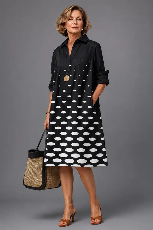 Vestido Alba™ | Vestido midi cuidado de estilo elegante