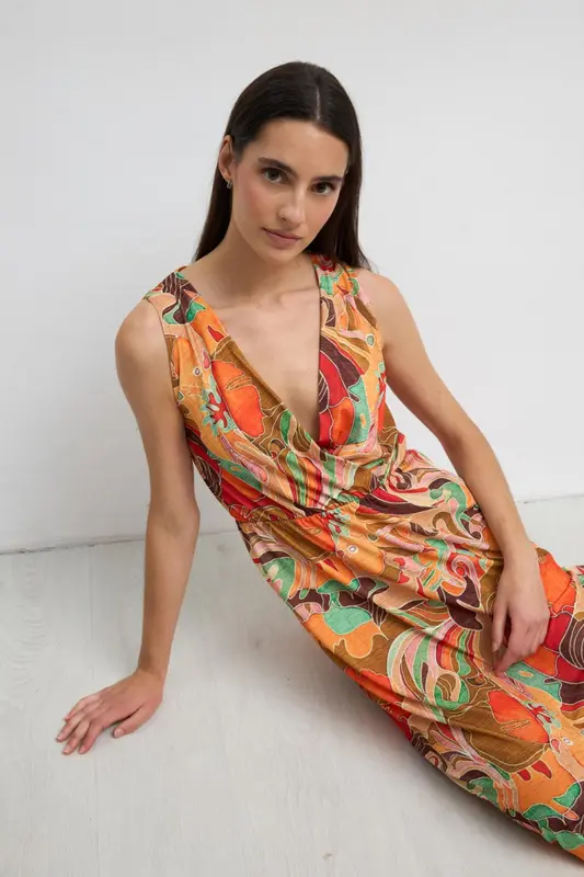 Vestido Alcaráz Mandarina