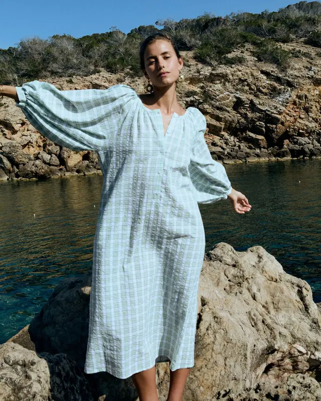 Vestido ALE Green checks
