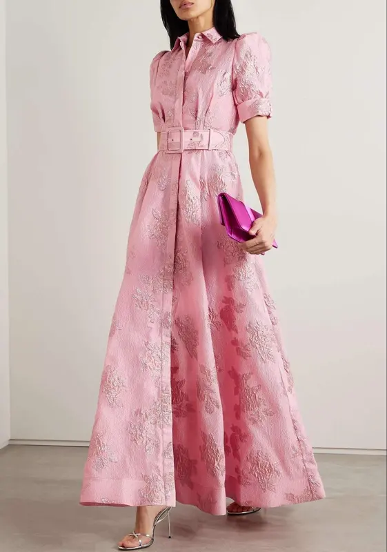 Vestido Anabela™ - Vestido floral con Mangas Cortas Abullonadas
