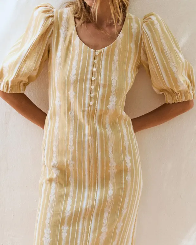 Vestido BARBARA Yellow radiant