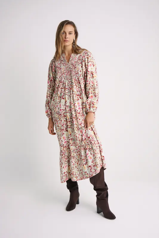 Vestido Bernie Bloom red