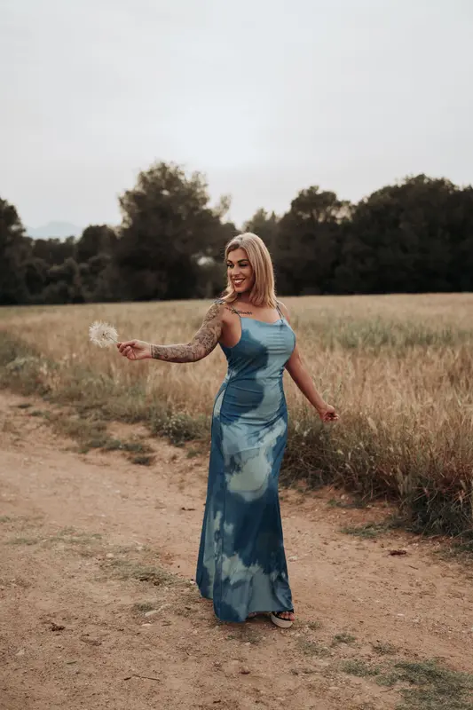 Vestido blue Skye