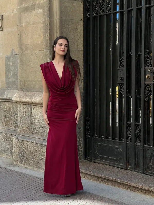 Vestido cascada Cannes