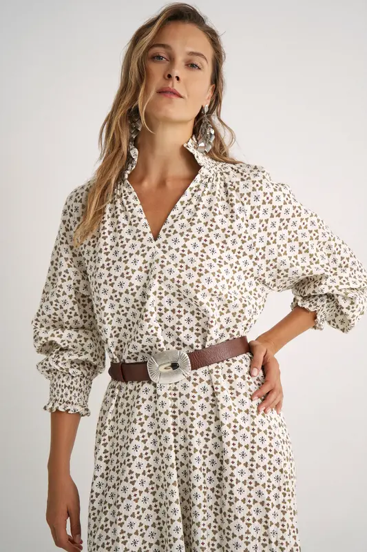 Vestido Colette Geometric motifs