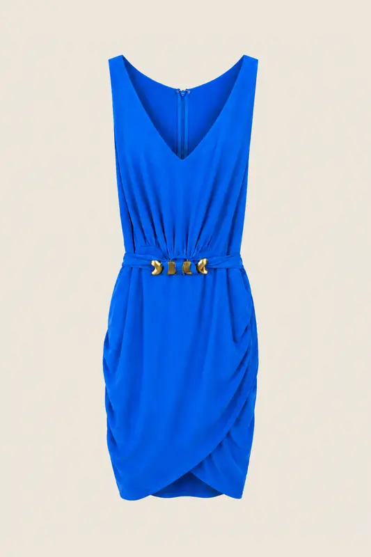 Vestido Corto Azul