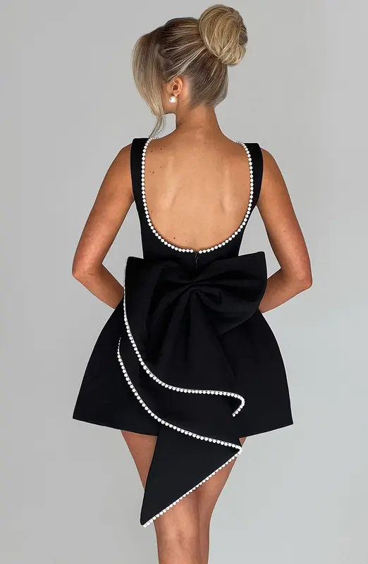 VESTIDO CORTO CARRIE - NEGRO