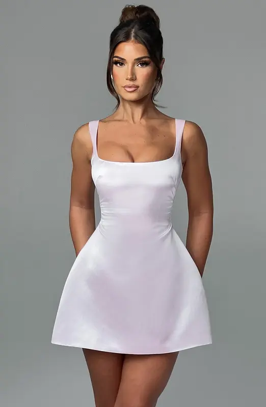 VESTIDO CORTO SOFIE - ROSA PALO