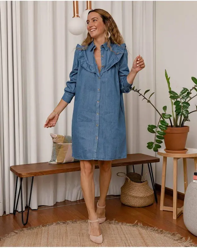 Vestido denim Cintia