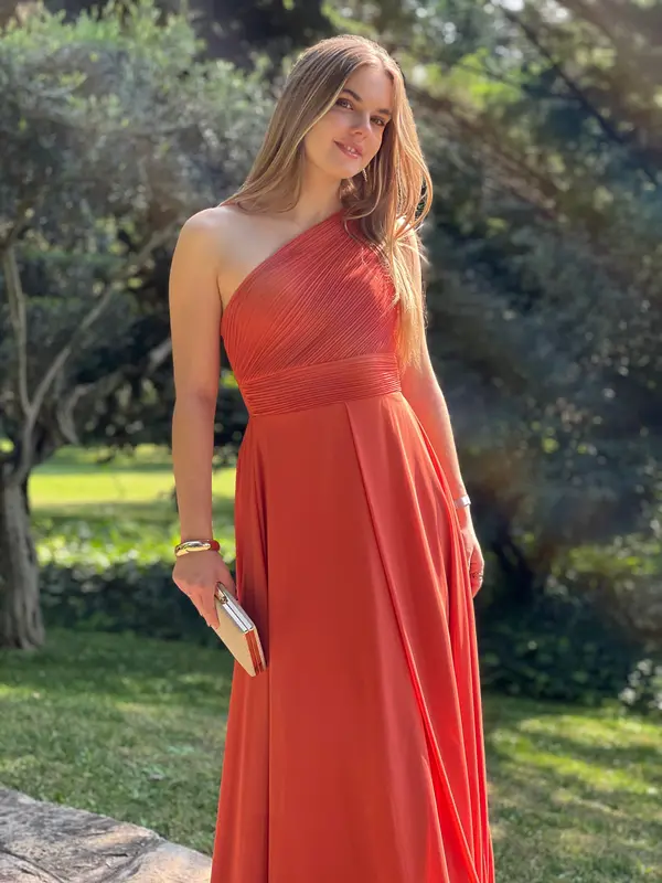 Vestido drapeado romano Julia