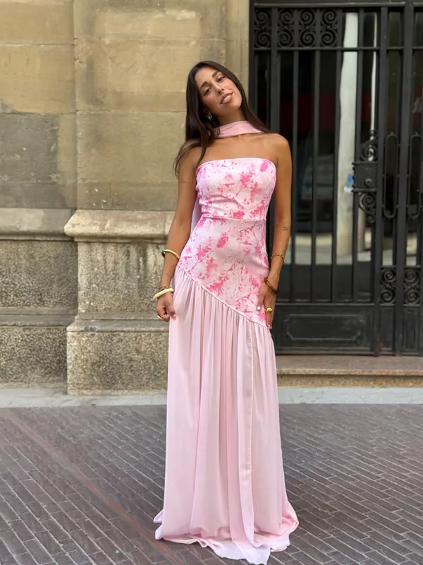 Vestido estampado gasa Vela