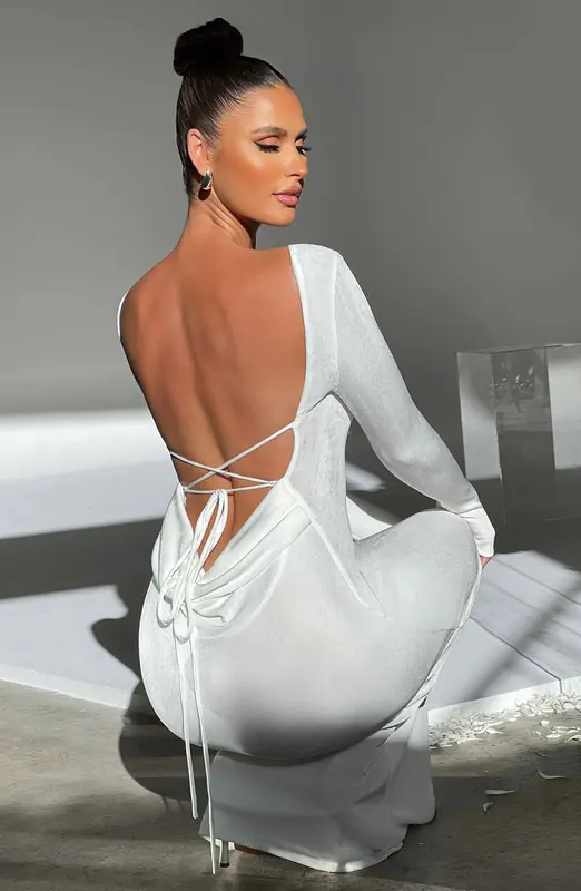 VESTIDO LARGO ANASTASSIA - MARFIL