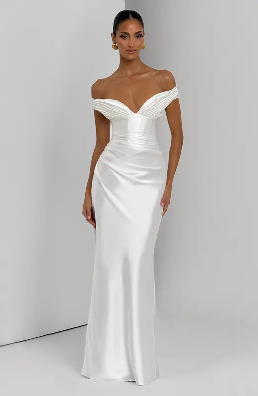 VESTIDO LARGO AURELIA - MARFIL