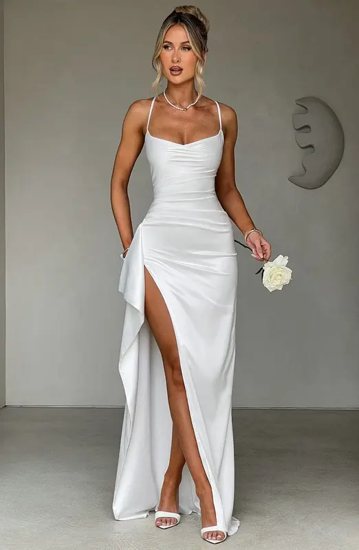 VESTIDO LARGO HELEN - MARFIL