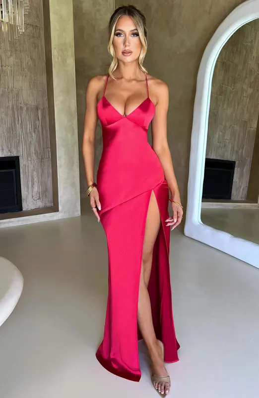 VESTIDO LARGO ISOBEL - ROJO