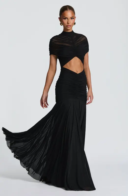 VESTIDO LARGO JAYA - NEGRO