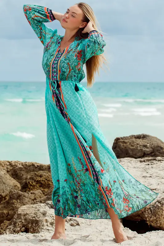 Vestido Largo Palm Beach Leon