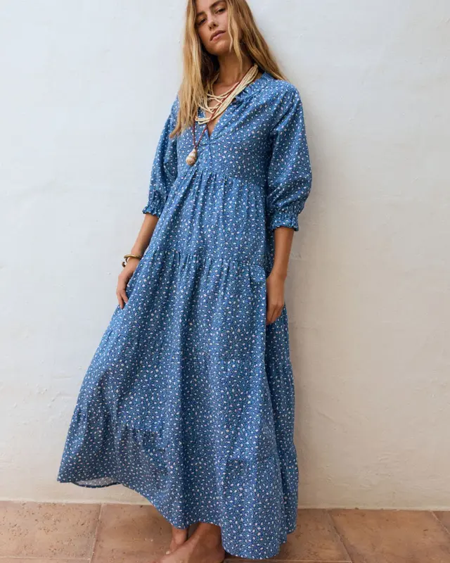 Vestido LAURA Midnight bloom