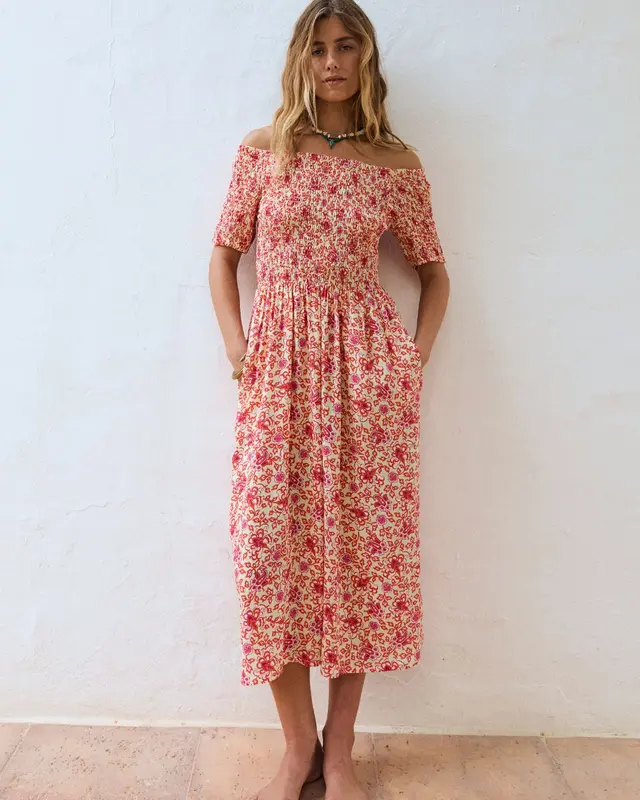 Vestido LEONORE Scarlet bloom