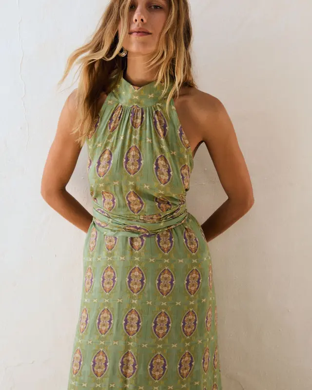 Vestido LINDSEY Verdelite mosaic
