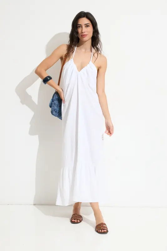 Vestido Lino Blanco
