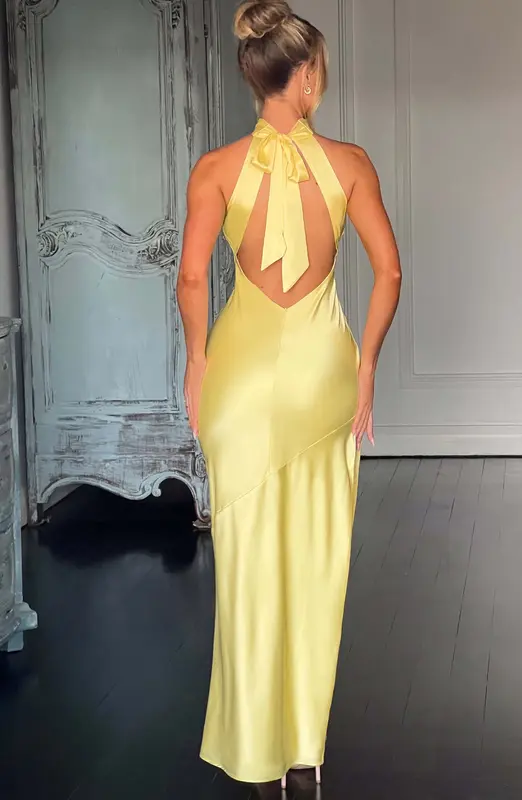 VESTIDO MAXI ETTA - LIMÓN